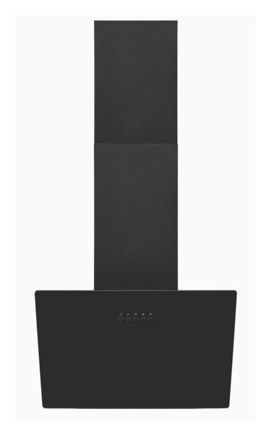 KFD60-020 Umluft Dunstabzugshaube/Esse Wand 60 cm (Schwarz) 