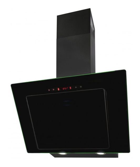 KFD607-2LED Abluft/Umluft Dunstabzugshaube/Esse Wand 540 mm (Schwarz) 