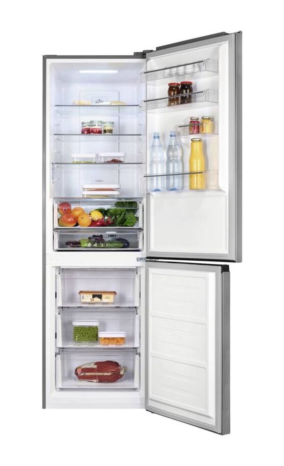 KGC350-105-NF-040C 243 l / 104 l Kühl-Gefrierkombi freistehend NoFrost 162 kWh Jahr  (Schwarz, Edelstahl) 