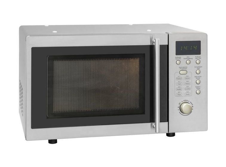 MW800G-3 Inox Standgeräte Solo 800 W Größe: klein 5 Stufen Grill  (Grau) 