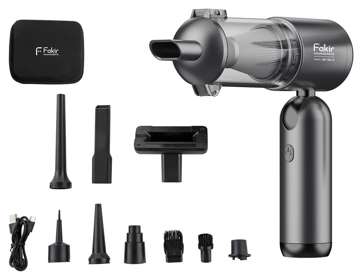 AS150LT Handstaubsauger Beutellos bis 35 min Laufzeit 11,1 V EPA  (Anthrazit, Schwarz) 