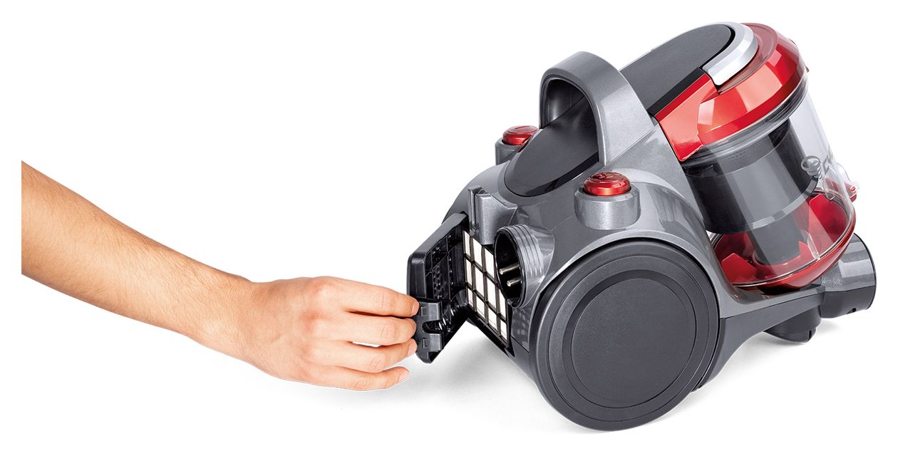 BL141 Bodenstaubsauger Beutellos 700 W EPA  (Anthrazit, Rot) 