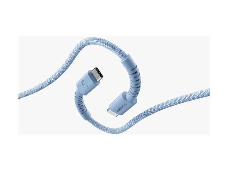 2CCC201VB Rundkabel USB C auf USB C Männlich bis 100 W 2 m  (Cyan) 