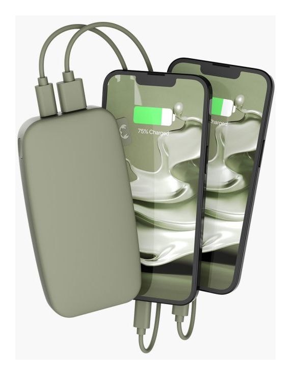 2PB12100 12000 mAh Powerbank USB Typ-C  (Dried Green) 