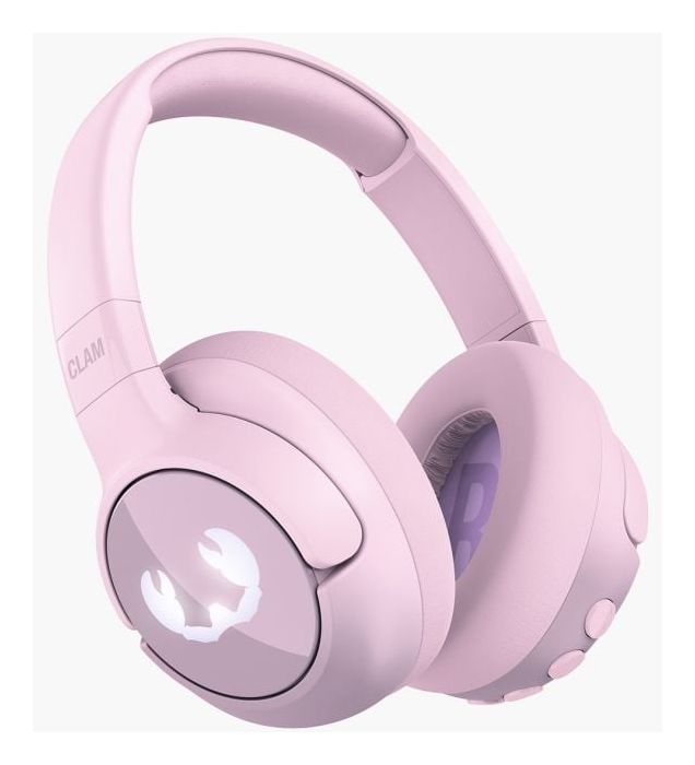 Clam Junior Ohraufliegender Bluetooth Kopfhörer kabellos 60 h Laufzeit USB Typ-C  (Pink) 