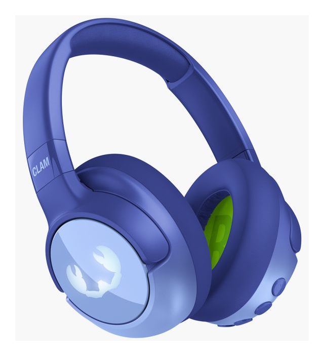 Clam Junior Ohraufliegender Bluetooth Kopfhörer kabellos 60 h Laufzeit USB Typ-C  (Blau) 