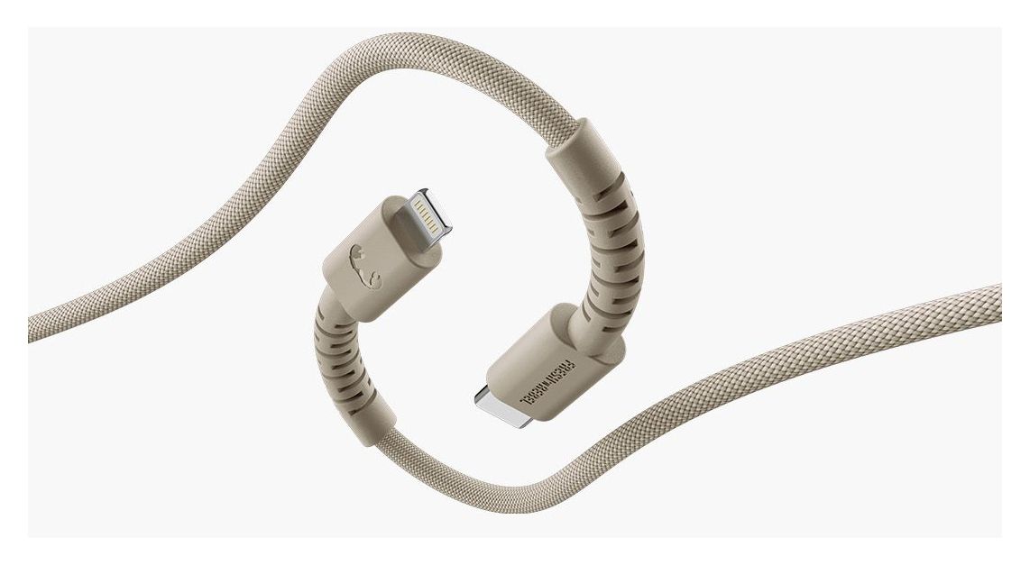 FlexWave Lightning auf USB C Männlich 2 m  (Beige) 