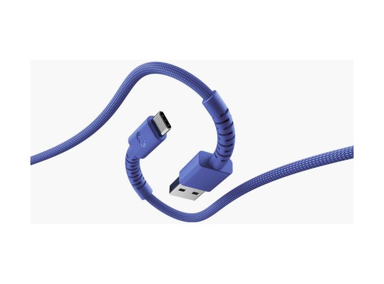 FlexWave Stecker Rundkabel USB A auf USB C bis 18 W 2 m  (True Blue) 