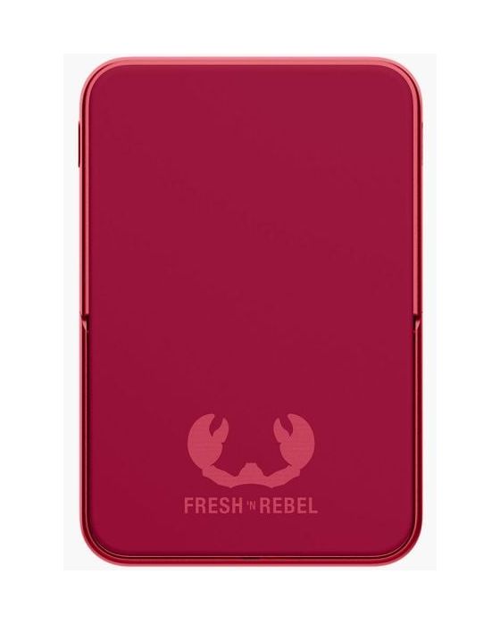 Wireless Magnetic 5000 mAh Powerbank USB Typ-C Kabelloses Laden  (Rot) 
