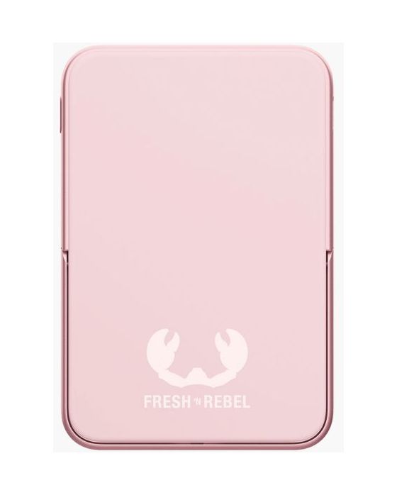 Wireless Magnetic 5000 mAh Powerbank USB Typ-C Kabelloses Laden  (Pink) 