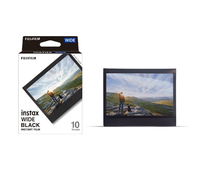 Instax Film 10 Shots WIDE - Black Frame 