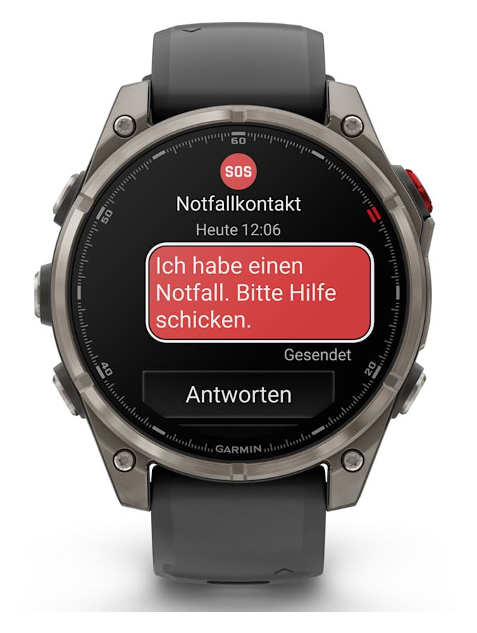 Fenix 8 Pro Digital 47 mm Smartwatch Rund 360 h  (Graphit, Titan) 