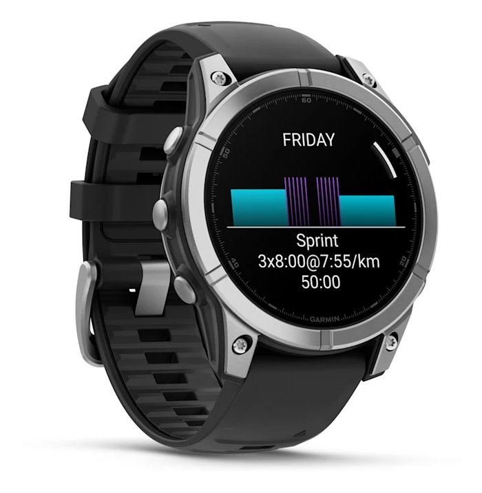Fenix E Digital 47 mm  Smartwatch Rund  (Edelstahl) 