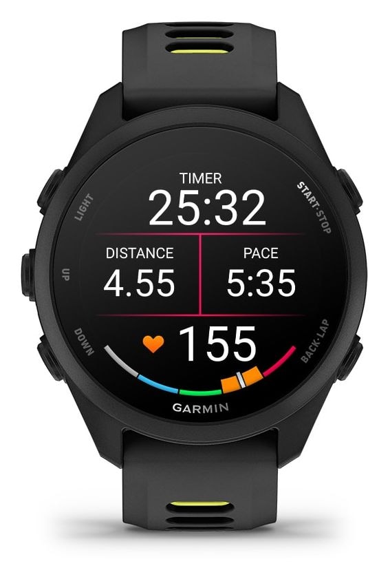 Forerunner 170 Digital 30 mm Smartwatch Rund  (Schwarz) 