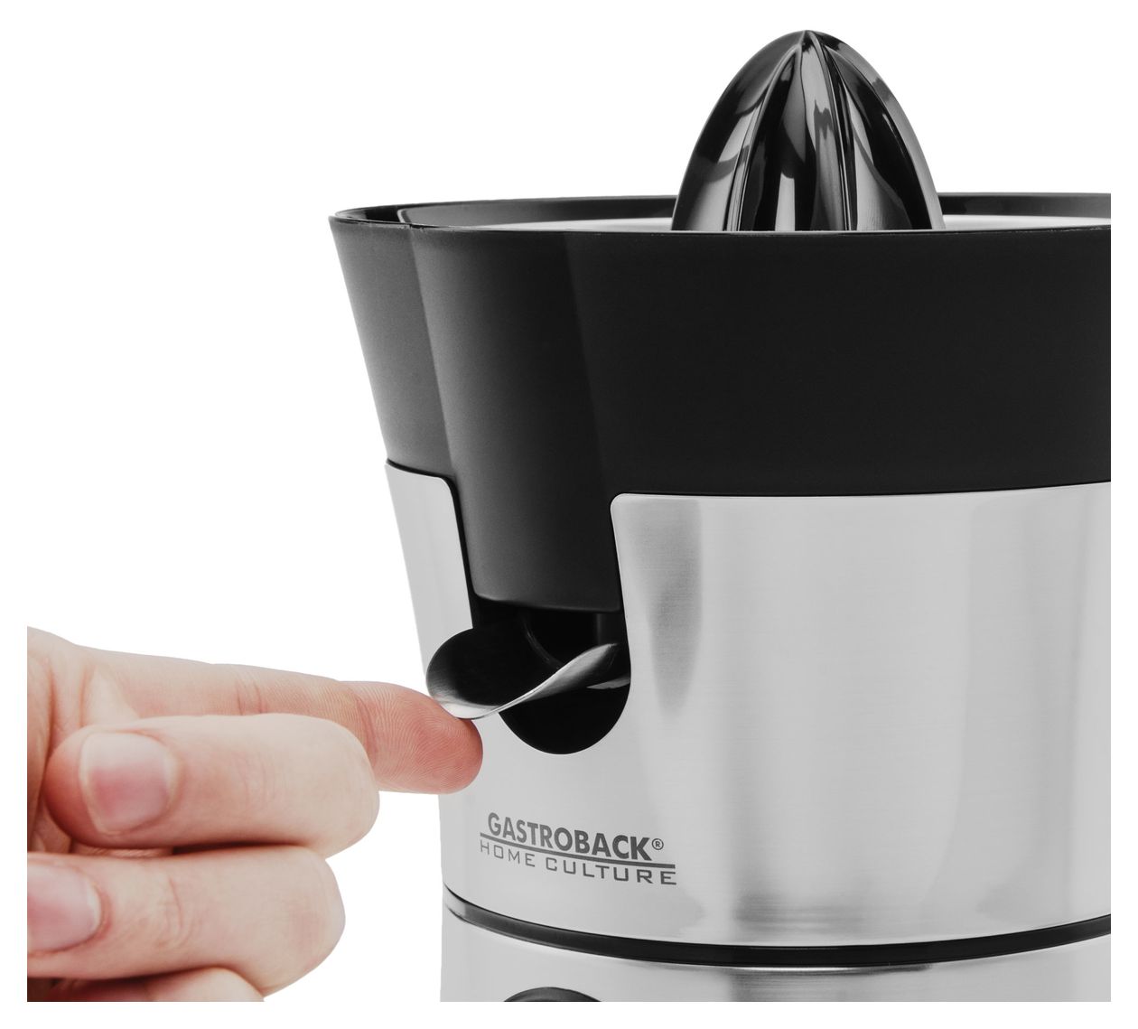 41138 Home Culture Zitruspresse 100 W  (Schwarz, Edelstahl) 