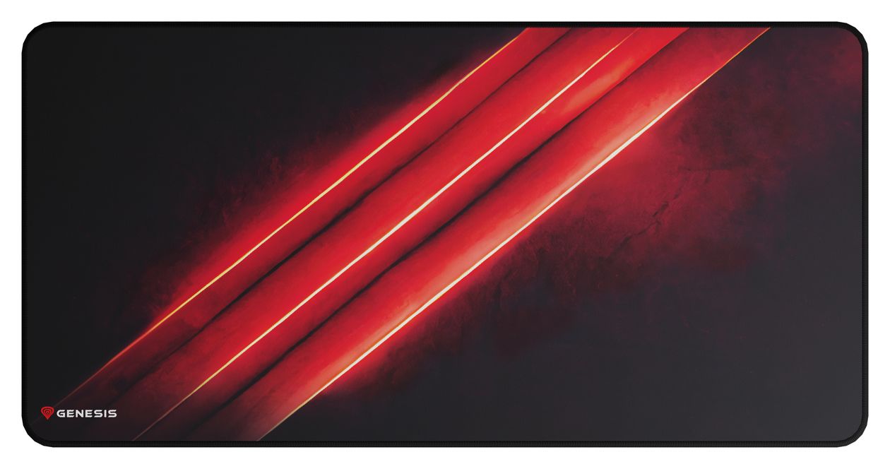Carbon 500 Maxi Flash G2 Mauspad  (Schwarz, Rot) 