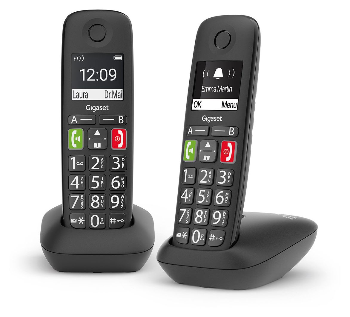 E290 Duo Analoges Telefonmobilteil  (Schwarz) 