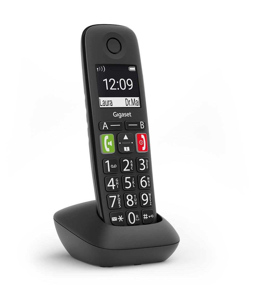 E290HX DECT-Telefon  (Schwarz) 