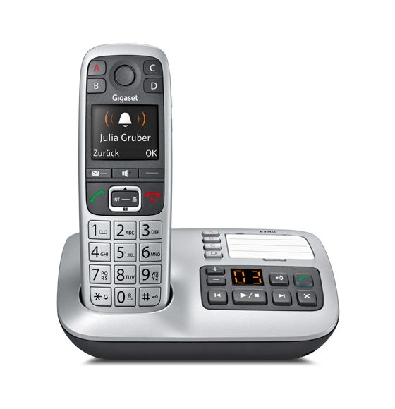 E560A DECT-Telefon  (Schwarz/Silber) 