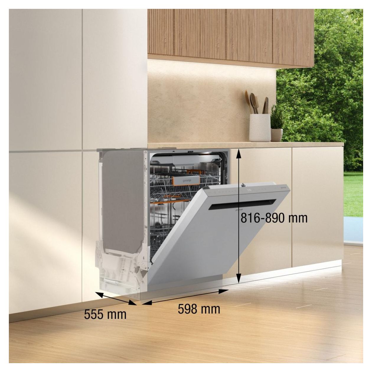 GU663A67X 60 cm Geschirrspüler unterbaufähig Sehr leise 16 Maßgedecke aquaStop Funktion Auto Open 