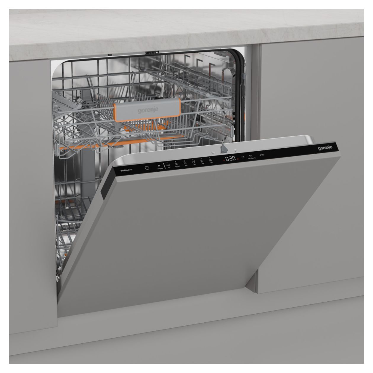 GV642C65 60 cm Geschirrspüler vollintegriert (ohne Front) Leise 14 Maßgedecke 