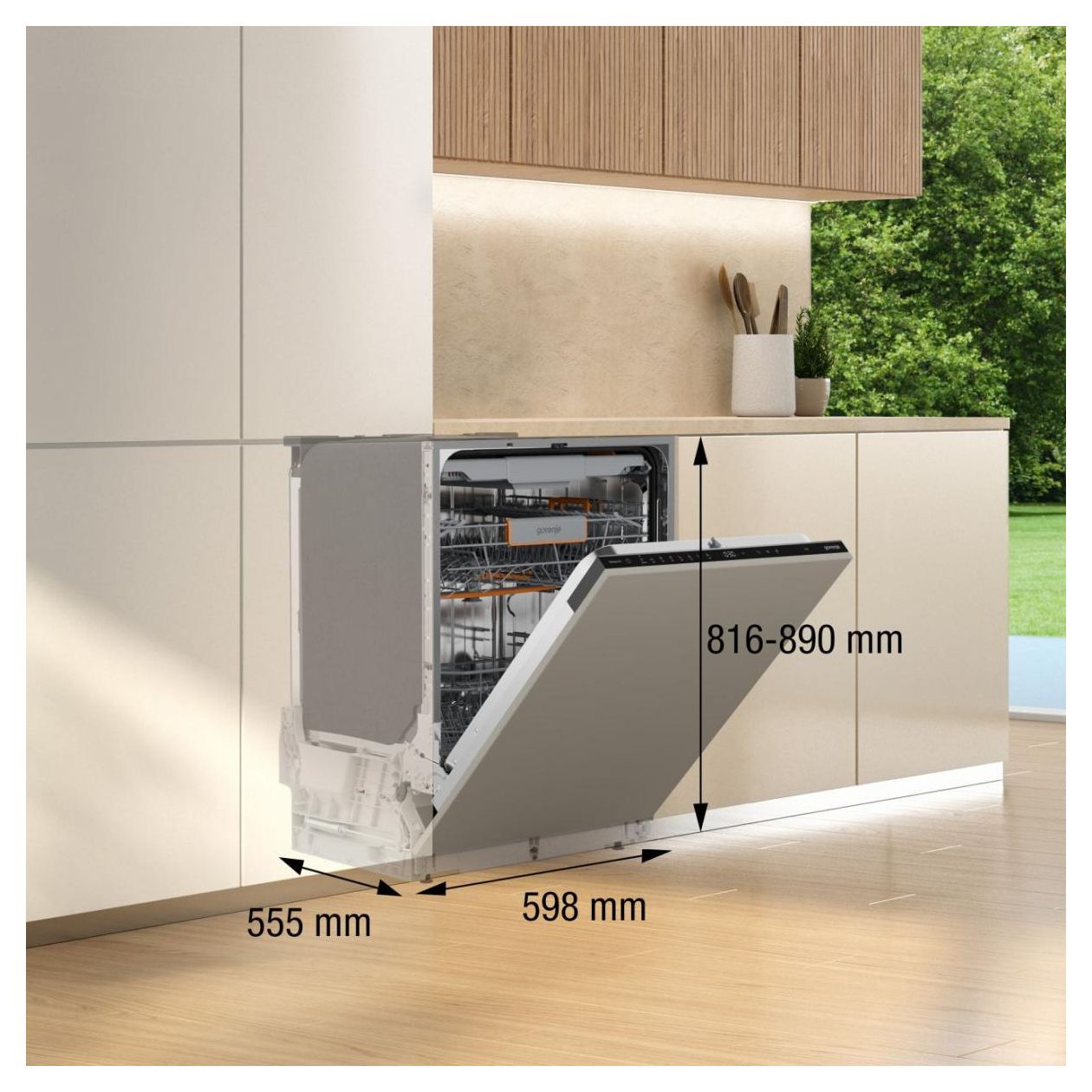 GV663A66 60 cm Geschirrspüler vollintegriert (ohne Front) Leise 16 Maßgedecke 