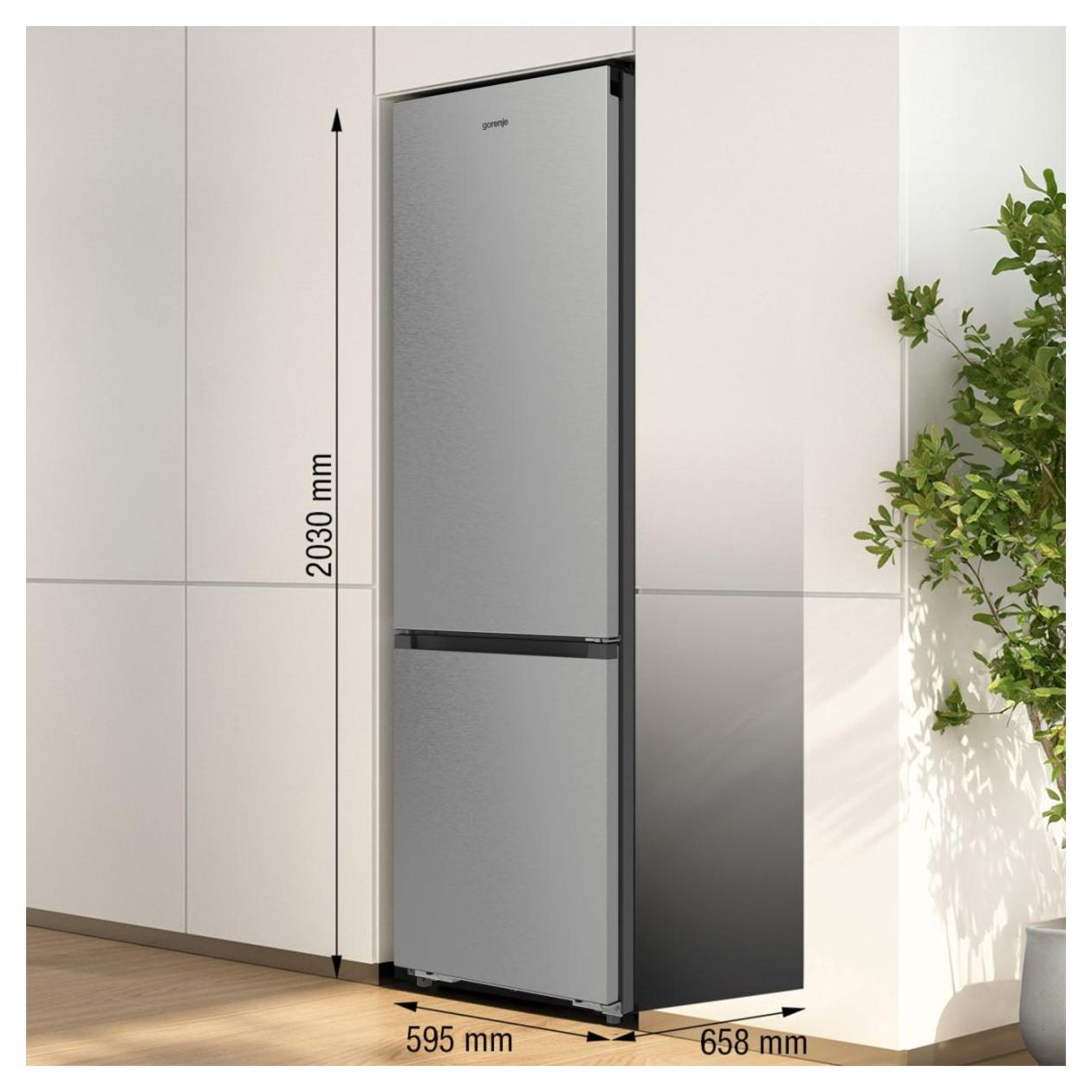 NRB620C6X4WFE 283 l / 130 l Kühl-Gefrierkombi freistehend NoFrost 182 kWh Jahr  (Edelstahl) 