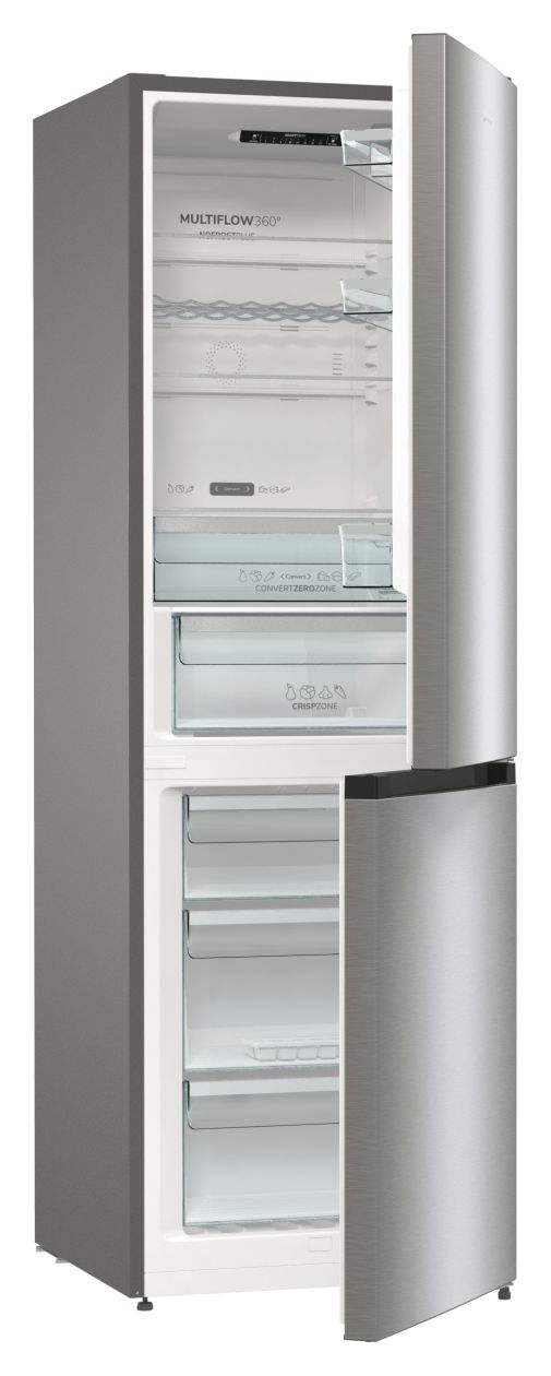 NRC619BSXL4 194 l / 106 l Kühl-Gefrierkombi freistehend 131,95 kWh Jahr  (Grau) 