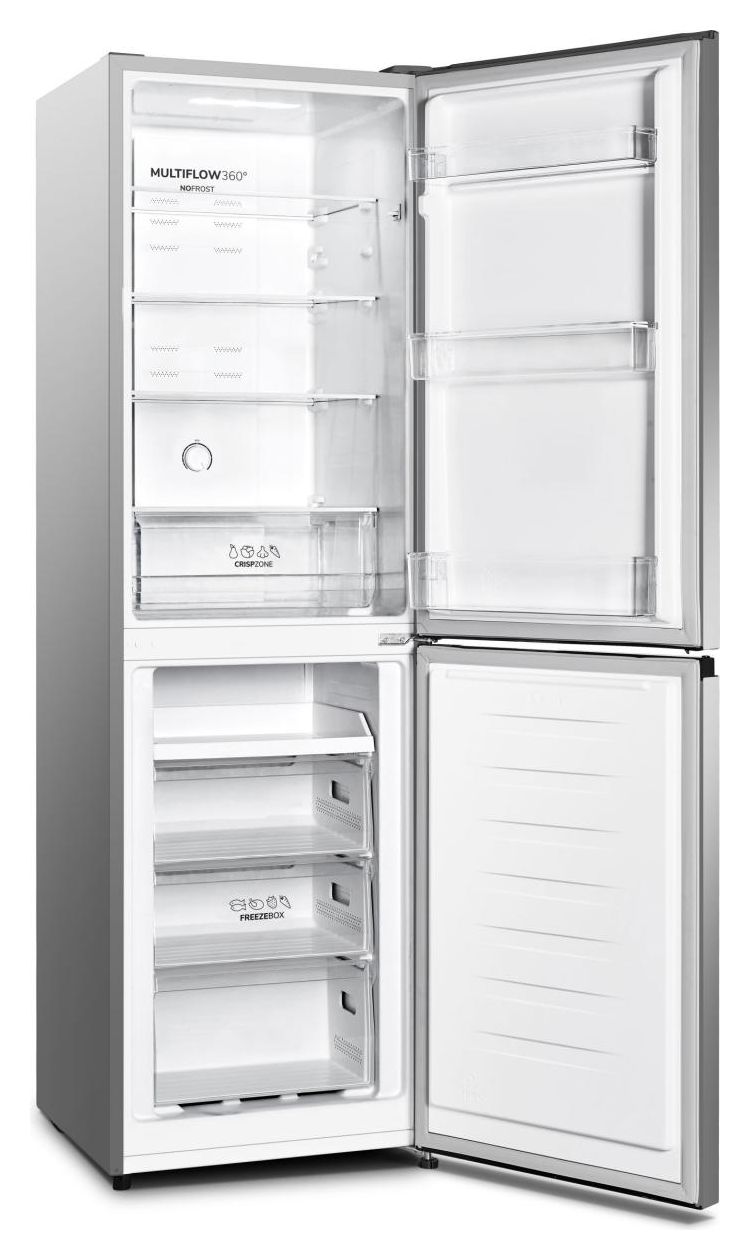 NRK418DCS4 171 l / 85 l Kühl-Gefrierkombi freistehend 184 kWh Jahr  (Grau) 