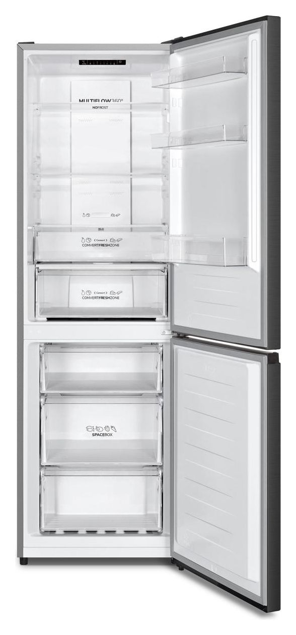 NRK619AA1BXL4 207 l / 97 l Kühl-Gefrierkombi freistehend NoFrost 108 kWh Jahr  (Schwarz) 