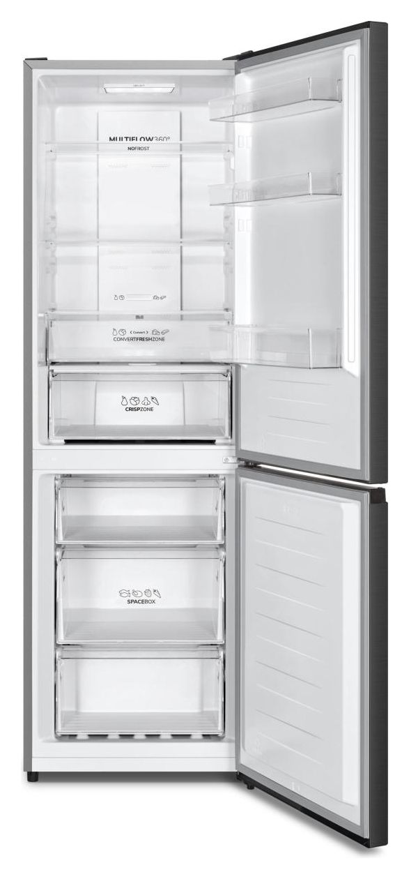 NRK619CABXL4 207 l / 97 l Kühl-Gefrierkombi freistehend NoFrost 155 kWh Jahr  (Schwarz) 