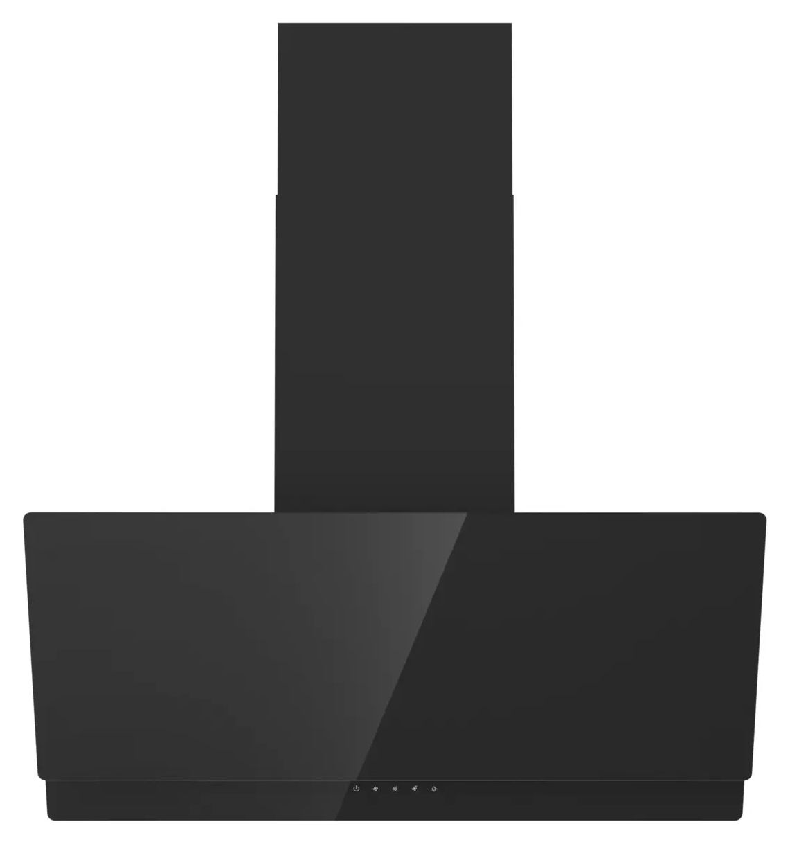 W9TB Dunstabzugshaube Wand 90 cm Abluft/Umluft (Schwarz) 