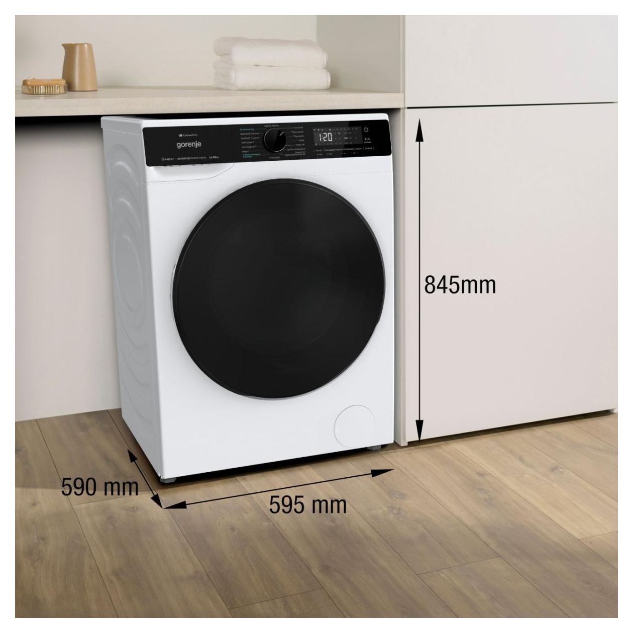 WD2PA1X64ADW/DE 10,5 kg 6 kg Kondensations Waschtrockner 1400 U/min 