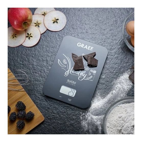 KS202 Family Line Elektronische Küchenwaage bis 5 kg Genauigkeit 1 g  (Schwarz) 