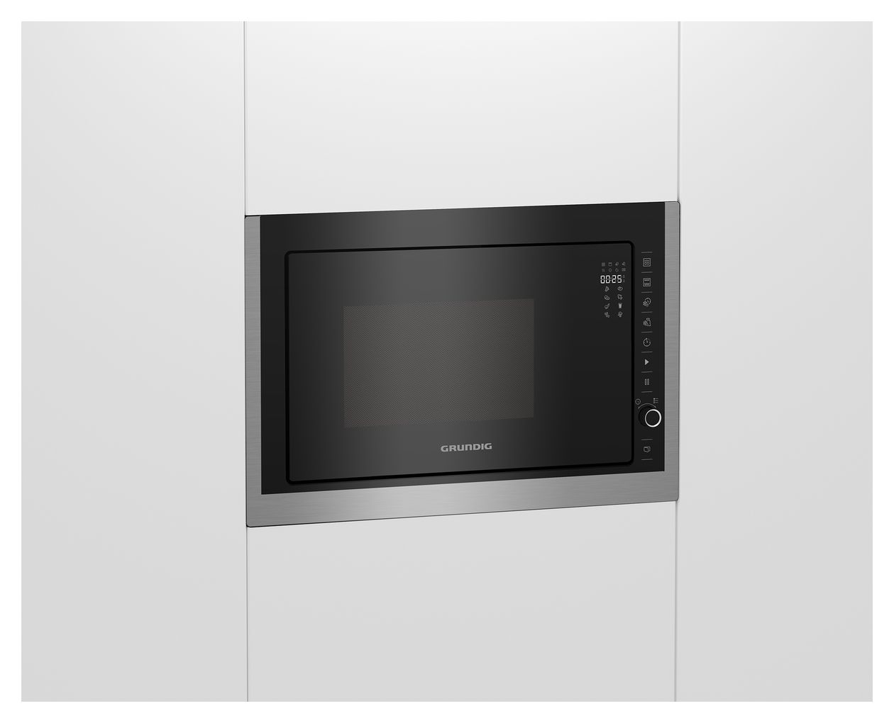 GMI11311X Einbau-Mikrowelle 900 W Größe: mittel 5 Stufen Grill (Schwarz, Edelstahl) 