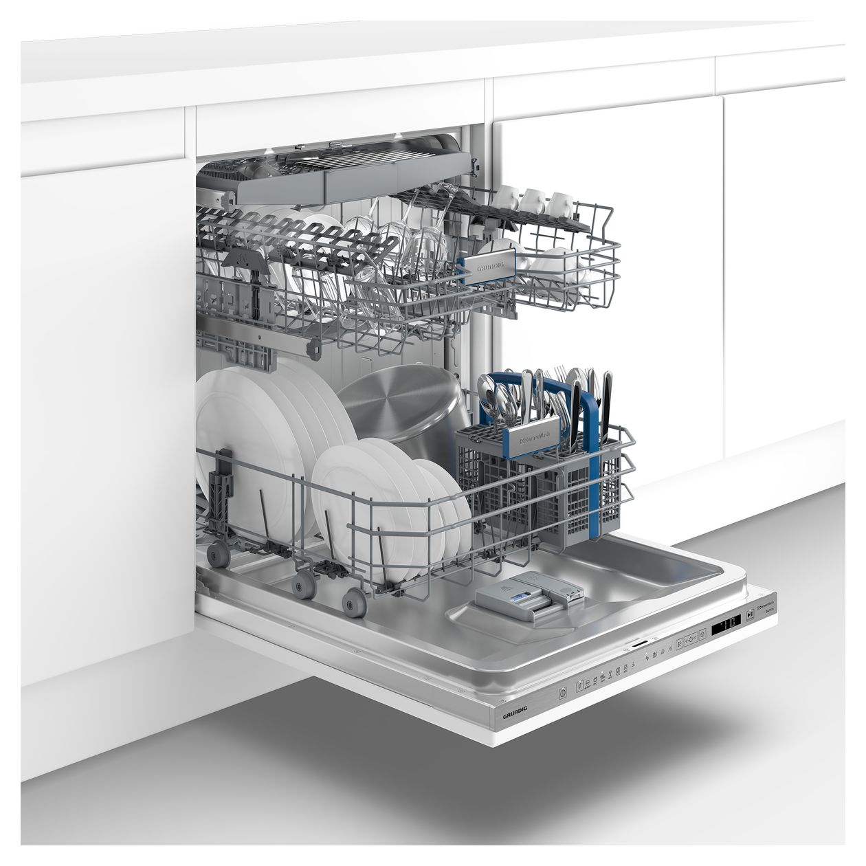 GNVP4510CW 60 cm Geschirrspüler vollintegriert (ohne Front) Sehr leise 14 Maßgedecke 