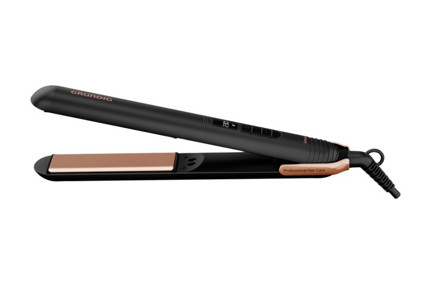 HS7030 Naturashine Haarglätter  (Schwarz, Roségold) 