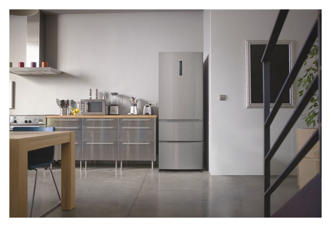 A3FE742CMJ 312 l / 151 l Kühl-Gefrierkombi freistehend NoFrost 289 kWh Jahr  (Silber) 