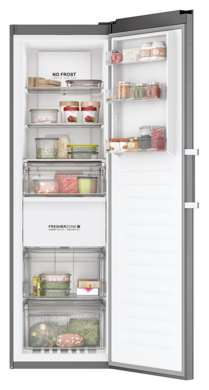 H3F330SEH1 330 l Gefrierschrank 266 kWh Jahr NoFrost  (Grau) 