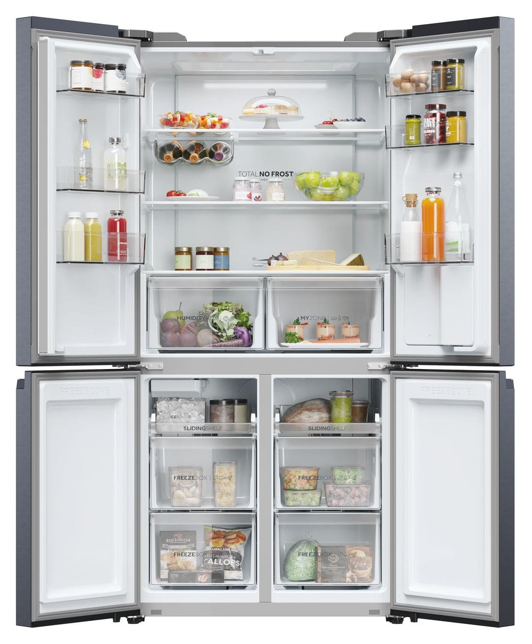 HCR5919EHMB Side-by-Side Kühl-/ Gefrierkombination 351 l / 174 l 330 kWh NoFrost 1900 mm x 908 mm  (Schwarz) 