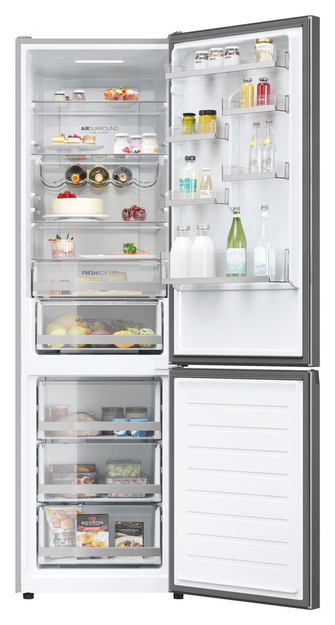 HDW5620CNPK 258 l / 119 l Kühl-Gefrierkombi freistehend NoFrost 169 kWh Jahr  (Silber) 