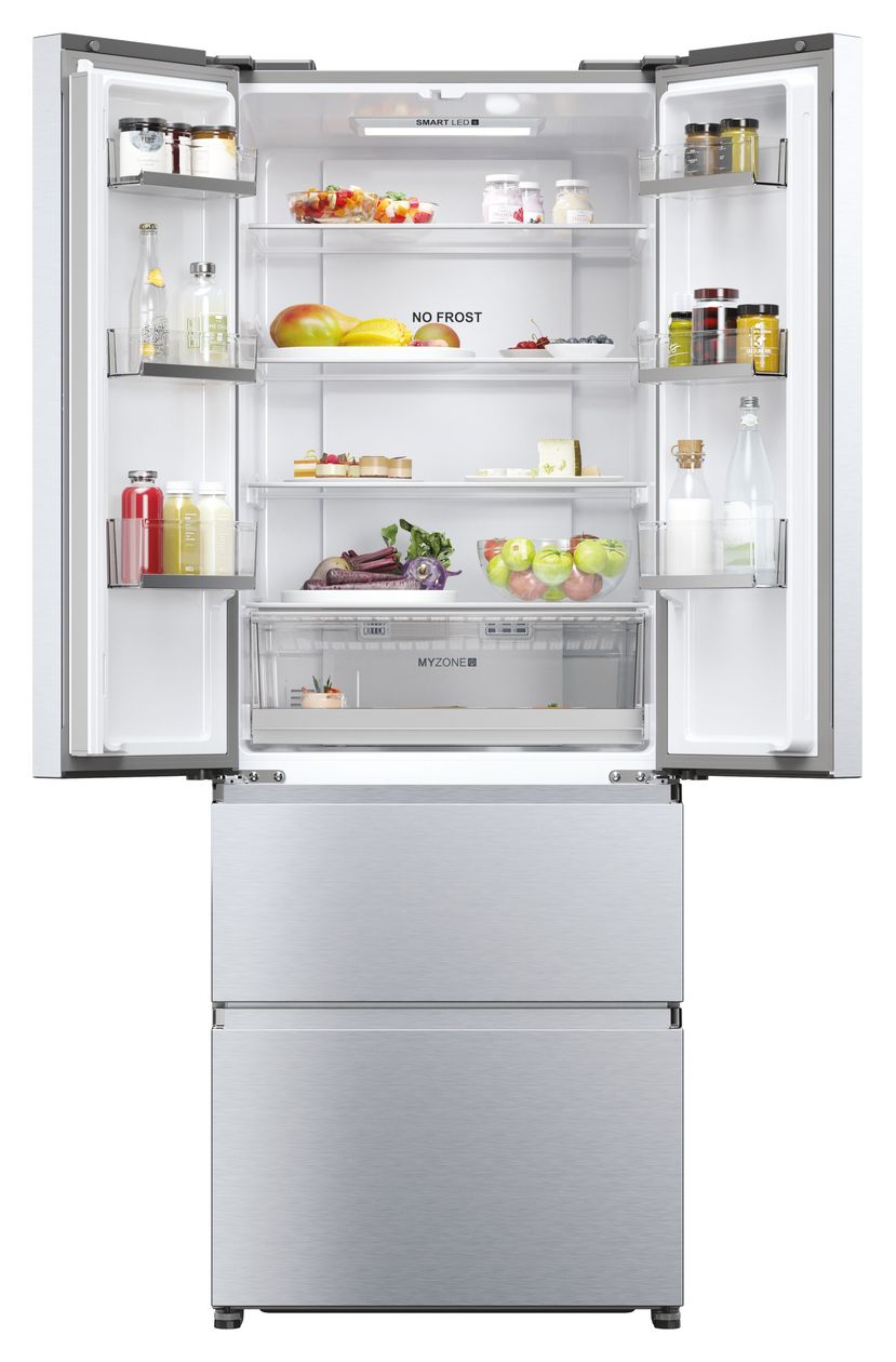 HFR5719ENMG Side-by-Side Kühl-/ Gefrierkombination 306 l / 140 l 298 kWh NoFrost 1900 mm x 700 mm  (Silber) 