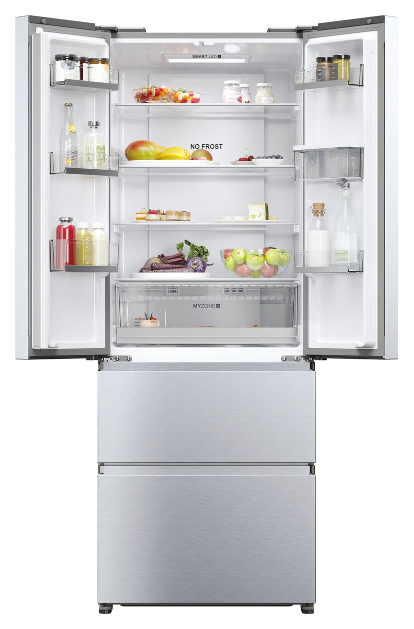 HFR5719EWMG Side-by-Side Kühl-/ Gefrierkombination 304 l / 140 l 298 kWh NoFrost 1900 mm x 700 mm  (Silber) 