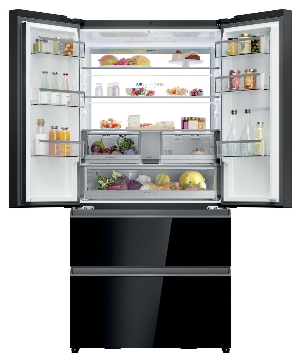 HFR79F19DFGB Side-by-Side Kühl-/ Gefrierkombination 449 l / 254 l 293 kWh NoFrost 1900 mm x 905 mm  (Schwarz) 