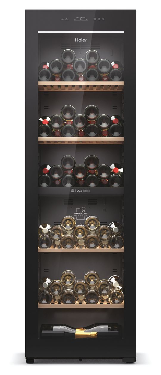 HWS236GDGU1 Weinkühler Freistehend EEK: G 2 Zonen 236 Flasche(n) 