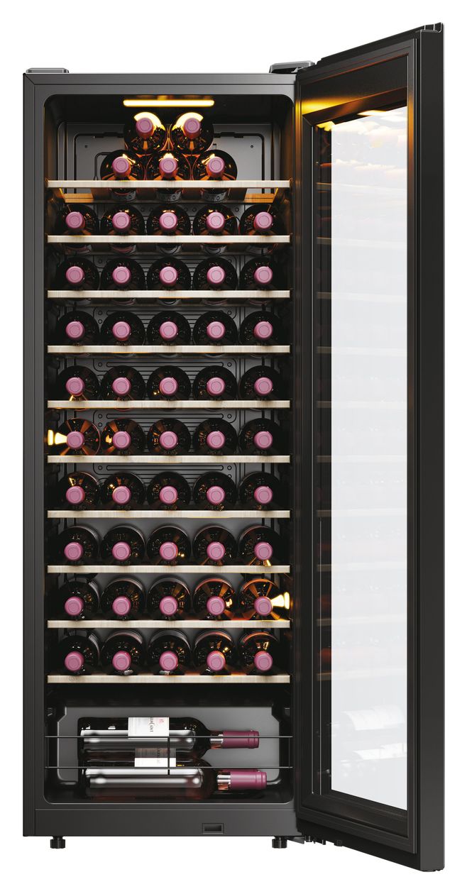 HWS58GGH1 Weinkühler Freistehend EEK: D 1 Zonen 58 Flasche(n) 