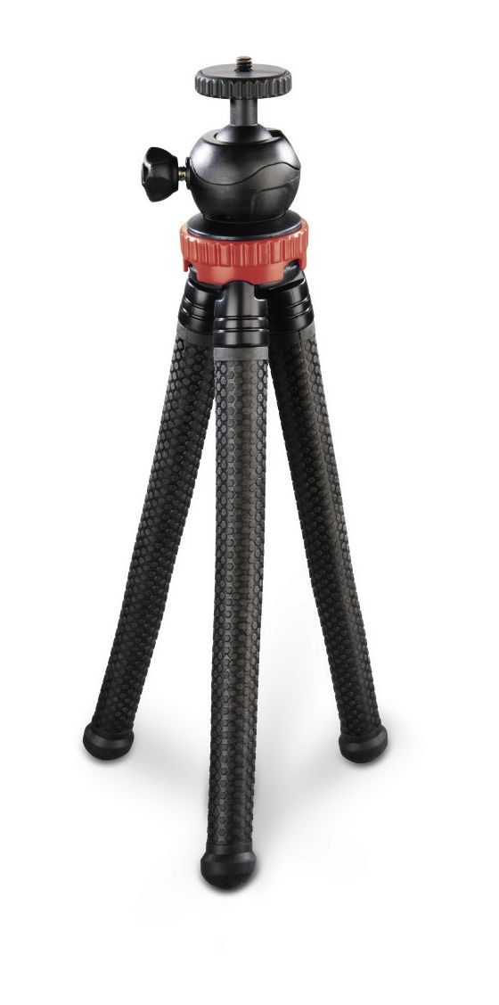 004608 FlexPro 3 Bein(e) Stativ Smartphone-/Action-Kamera  (Schwarz, Rot) 