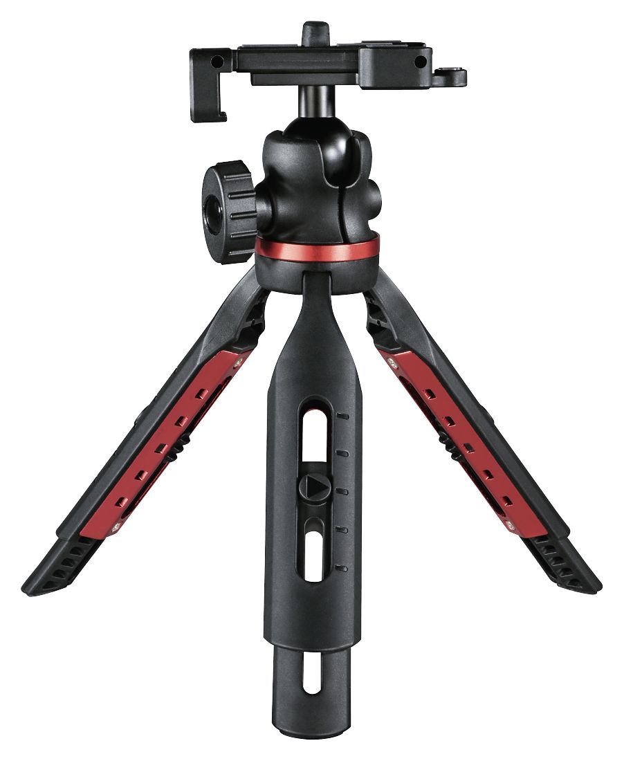 004630 Solid 19B 3 Bein(e) Stativ Smartphone/Tablet  (Schwarz, Rot) 