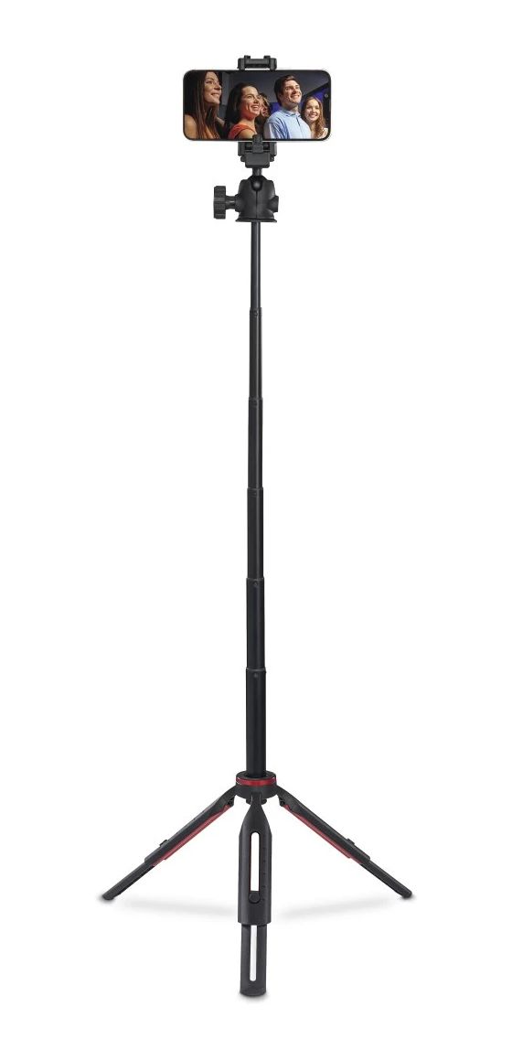 004679 Solid 80 Ball 3 Bein(e) Stativ Smartphone-/Digital-Kamera Bluetooth  (Schwarz) 