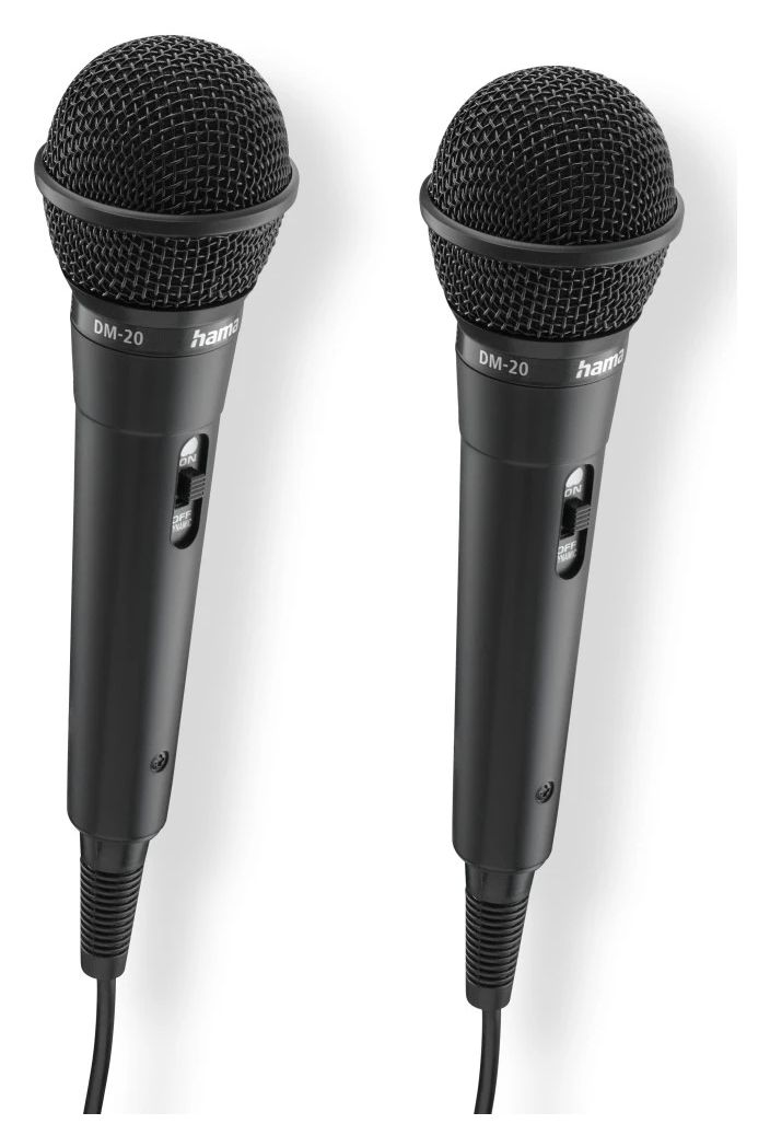 046002 Karaoke Kabelgebunden Karaoke-Mikrofon 3,5 mm (1/8")  Schwarz Kabelgebunden  (Schwarz) 